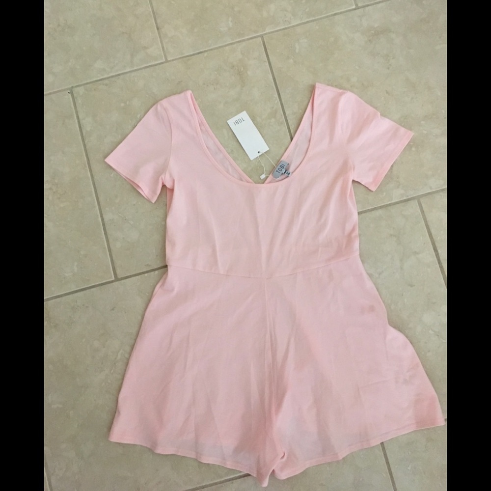 TOBI light pink/blush romper